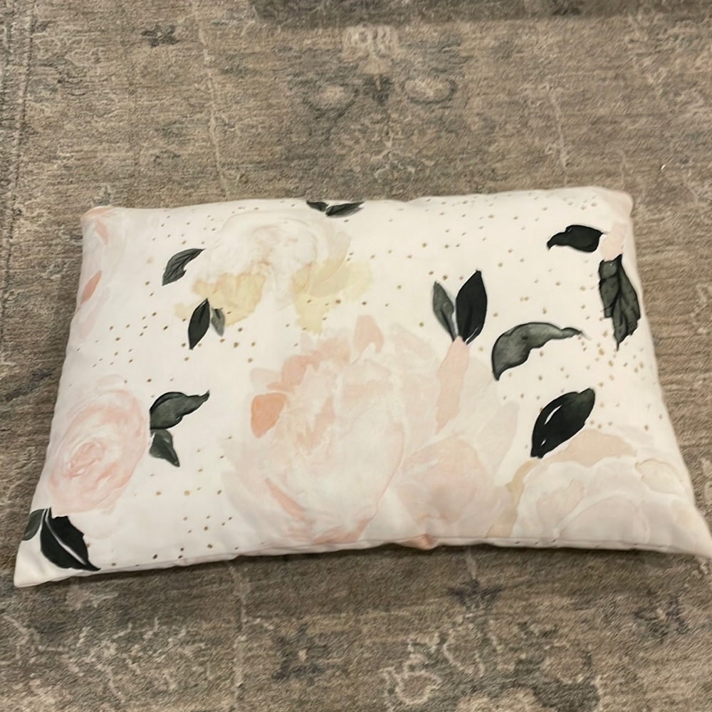 Society6 floral decorative pillow